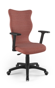 Krzesło biurowe dopasowane do wzrostu 180+ cm, model Uni kolor brązowy obrotowe