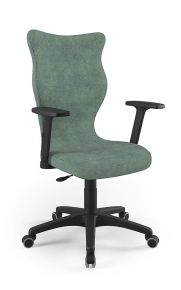 Krzesło biurowe dopasowane do wzrostu 180+ cm, model Uni kolor jasny zielony obrotowe