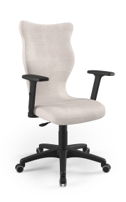 Krzesło biurowe dopasowane do wzrostu 180+ cm, model Uni kolor szary obrotowe