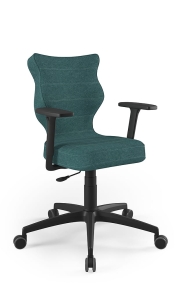 Krzesło biurowe dopasowane do wzrostu 159-188 cm, model Perto kolor zielony obrotowe