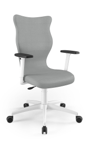 Krzesło biurowe dopasowane do wzrostu 180+ cm, model Perto kolor ciemny szary obrotowe