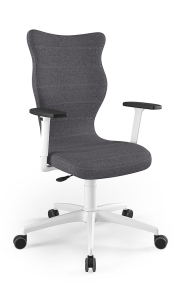 Krzesło biurowe dopasowane do wzrostu 180+ cm, model Perto kolor czarny obrotowe