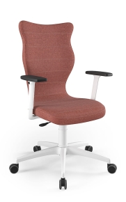 Krzesło biurowe dopasowane do wzrostu 180+ cm, model Perto kolor brązowy obrotowe