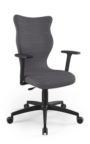 Krzesło biurowe dopasowane do wzrostu 180+ cm, model Perto Plus kolor czarny obrotowe