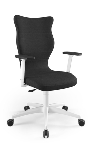 Krzesło biurowe dopasowane do wzrostu 180+ cm, model Perto Plus kolor czarny obrotowe