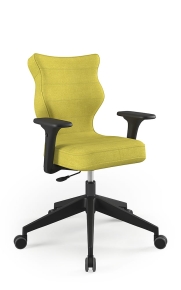 Krzesło biurowe dopasowane do wzrostu 159-188 cm, model Nero kolor oliwkowy obrotowe