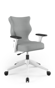 Krzesło biurowe dopasowane do wzrostu 159-188 cm, model Nero kolor ciemny szary obrotowe