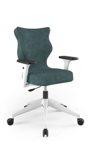 Krzesło biurowe dopasowane do wzrostu 159-188 cm, model Nero kolor zielony obrotowe