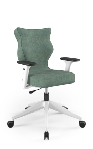 Krzesło biurowe dopasowane do wzrostu 159-188 cm, model Nero kolor jasny zielony obrotowe
