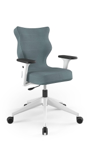 Krzesło biurowe dopasowane do wzrostu 159-188 cm, model Nero kolor niebieski obrotowe