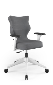 Krzesło biurowe dopasowane do wzrostu 159-188 cm, model Nero kolor antracyt obrotowe