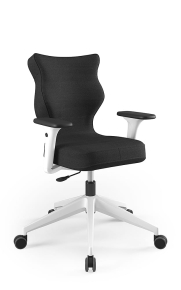 Krzesło biurowe dopasowane do wzrostu 159-188 cm, model Nero kolor czarny obrotowe