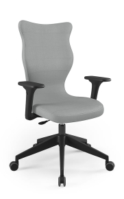Krzesło biurowe dopasowane do wzrostu 180+ cm, model Nero kolor ciemny szary obrotowe