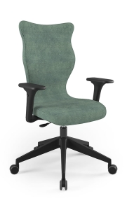 Krzesło biurowe dopasowane do wzrostu 180+ cm, model Nero kolor jasny zielony obrotowe