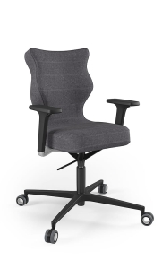 Krzesło biurowe dopasowane do wzrostu 159-188 cm, model Zodiac kolor czarny obrotowe