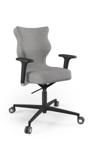 Krzesło biurowe dopasowane do wzrostu 159-188 cm, model Zodiac kolor szary obrotowe