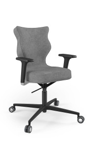 Krzesło biurowe dopasowane do wzrostu 159-188 cm, model Zodiac kolor szary obrotowe