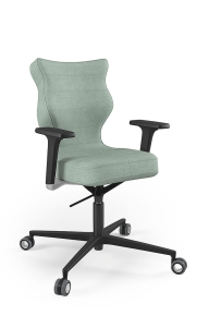 Krzesło biurowe dopasowane do wzrostu 159-188 cm, model Zodiac kolor mięta obrotowe