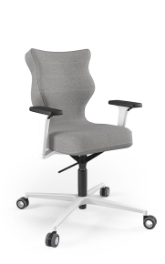 Krzesło biurowe dopasowane do wzrostu 159-188 cm, model Zodiac kolor szary obrotowe