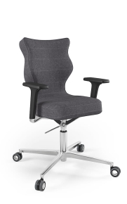 Krzesło biurowe dopasowane do wzrostu 159-188 cm, model Zodiac kolor czarny obrotowe