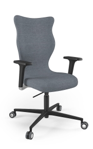 Krzesło biurowe dopasowane do wzrostu 180+ cm, model Zodiac kolor granatowy obrotowe