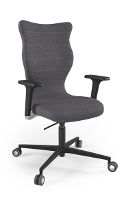 Krzesło biurowe dopasowane do wzrostu 180+ cm, model Zodiac kolor czarny obrotowe