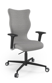 Krzesło biurowe dopasowane do wzrostu 180+ cm, model Zodiac kolor szary obrotowe