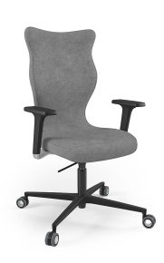 Krzesło biurowe dopasowane do wzrostu 180+ cm, model Zodiac kolor szary obrotowe