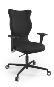 Krzesło biurowe dopasowane do wzrostu 180+ cm, model Zodiac kolor czarny obrotowe