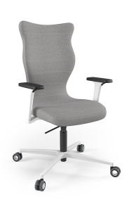 Krzesło biurowe dopasowane do wzrostu 180+ cm, model Zodiac kolor szary obrotowe