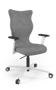 Krzesło biurowe dopasowane do wzrostu 180+ cm, model Zodiac kolor szary obrotowe