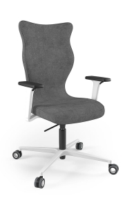 Krzesło biurowe dopasowane do wzrostu 180+ cm, model Zodiac kolor ciemny szary obrotowe
