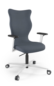 Krzesło biurowe dopasowane do wzrostu 180+ cm, model Zodiac kolor granatowy obrotowe
