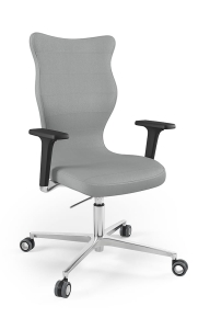 Krzesło biurowe dopasowane do wzrostu 180+ cm, model Zodiac kolor ciemny szary obrotowe