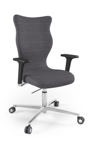 Krzesło biurowe dopasowane do wzrostu 180+ cm, model Zodiac kolor czarny obrotowe