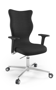 Krzesło biurowe dopasowane do wzrostu 180+ cm, model Zodiac kolor czarny obrotowe