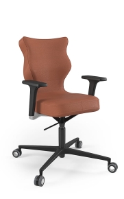 Krzesło biurowe dopasowane do wzrostu 159-188 cm, model Zodiac Plus kolor brązowy obrotowe