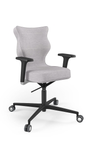 Krzesło biurowe dopasowane do wzrostu 159-188 cm, model Zodiac Plus kolor szary obrotowe