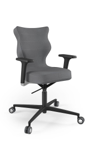 Krzesło biurowe dopasowane do wzrostu 159-188 cm, model Zodiac Plus kolor antracyt obrotowe