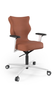 Krzesło biurowe dopasowane do wzrostu 159-188 cm, model Zodiac Plus kolor brązowy obrotowe