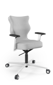 Krzesło biurowe dopasowane do wzrostu 159-188 cm, model Zodiac Plus kolor szary obrotowe