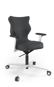 Krzesło biurowe dopasowane do wzrostu 159-188 cm, model Zodiac Plus kolor antracyt obrotowe