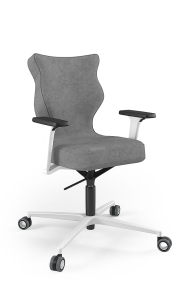 Krzesło biurowe dopasowane do wzrostu 159-188 cm, model Zodiac Plus kolor szary obrotowe