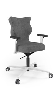Krzesło biurowe dopasowane do wzrostu 159-188 cm, model Zodiac Plus kolor ciemny szary obrotowe