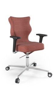 Krzesło biurowe dopasowane do wzrostu 159-188 cm, model Zodiac Plus kolor brązowy obrotowe