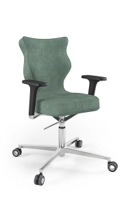 Krzesło biurowe dopasowane do wzrostu 159-188 cm, model Zodiac Plus kolor jasny zielony obrotowe