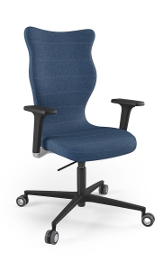 Krzesło biurowe dopasowane do wzrostu 180+ cm, model Zodiac Plus kolor granatowy obrotowe