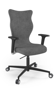 Krzesło biurowe dopasowane do wzrostu 180+ cm, model Zodiac Plus kolor ciemny szary obrotowe