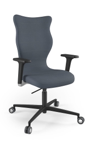 Krzesło biurowe dopasowane do wzrostu 180+ cm, model Zodiac Plus kolor granatowy obrotowe