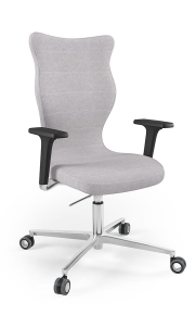 Krzesło biurowe dopasowane do wzrostu 180+ cm, model Zodiac Plus kolor szary obrotowe